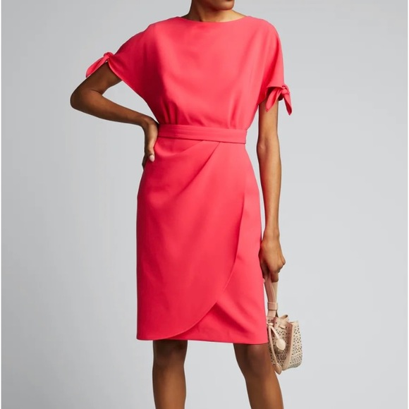 Rickie Freeman for Teri Jon Dresses & Skirts - Rickie Freeman For Teri Jon
Tie-Sleeve Drape-Skirt Crepe Dress Size 12